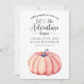 冒険がカボチャの妊娠を始める 案内状 (正面)