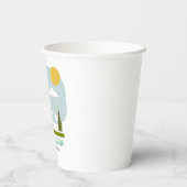 冒険がキャンパークロースレインベビーシャワーを開始 紙コップ (裏面)