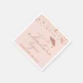 冒険がバラ金ゴールド卒業パーティーを始める スタンダードカクテルナプキン (角)