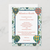 冒険がバルーンセージ誕生のお知らせ待ち 案内ポストカード (正面/裏面)