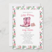 冒険がピンクブーツを始めるフローラ 招待状 (正面)