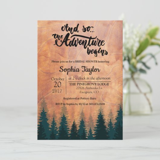 冒険がブライダルシャワーの招待状を開く 招待状 (スタンド正面)