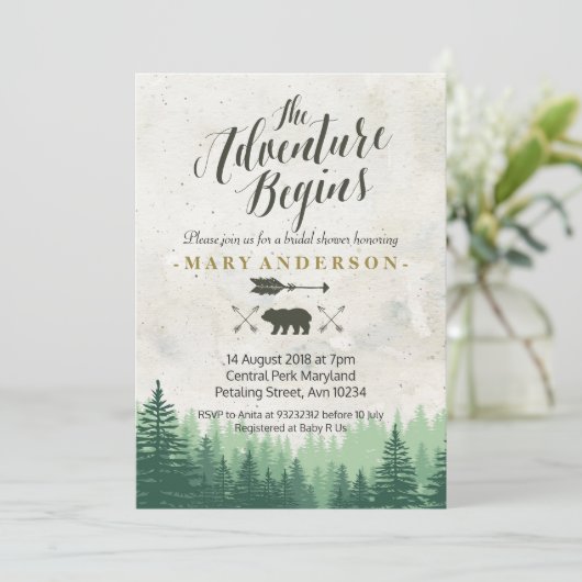 冒険がブライダルシャワーの招待状を開く 招待状 (スタンド正面)