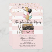 冒険がブライダルシャワーの招待状を開く 招待状 (正面/裏面)