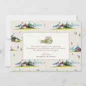 冒険がブーツのシャワーをハイキング開始 サンキューカード (裏面)