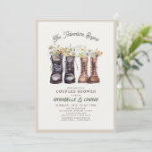 冒険がブーツのシャワーをハイキング開始 招待状 (スタンド正面)