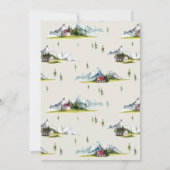 冒険がブーツのシャワーをハイキング開始 招待状 (裏面)