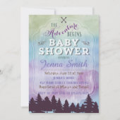 冒険がベビーシャワーの招待を始める 招待状 (正面)