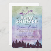 冒険がベビーシャワーの招待を始める 招待状 (正面/裏面)