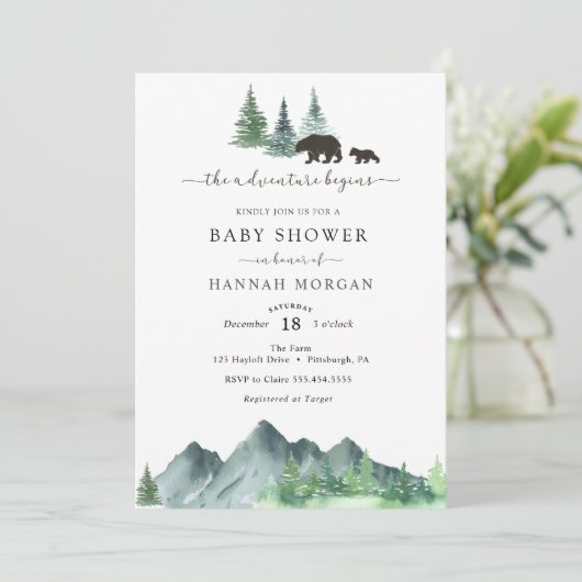 冒険がベビーシャワーを始める 招待状 (スタンド正面)