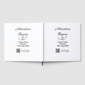 冒険がベビーシャワースキャンQRコードハートsiを開始 ゲストブック (全面)