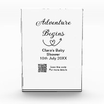 冒険がベビーシャワースキャンQRコードハートsiを開始