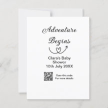 冒険がベビーシャワースキャンQRコードハートsiを開始