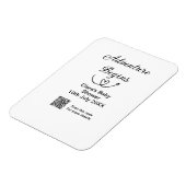 冒険がベビーシャワースキャンQRコードハートsiを開始 マグネット (左側)