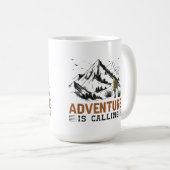 冒険がマグカップを呼んでいる コーヒーマグカップ (正面右)