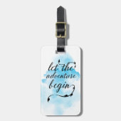 冒険がラベルを始めるようにして下さい ラゲッジタグ (正面縦)