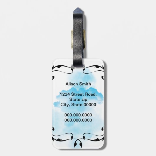 冒険がラベルを始めるようにして下さい ラゲッジタグ (裏面縦)