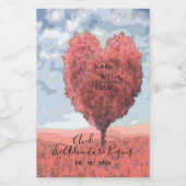 冒険がロマンチック結婚なミニを始める ワインラベル (シングルラベル)