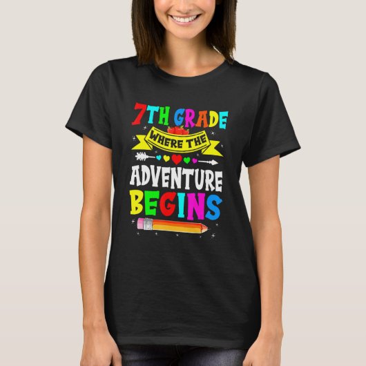冒険が七年生になる七年生 Tシャツ (正面)