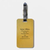 冒険が世界旅行の世界を始める ラゲッジタグ (裏面縦)