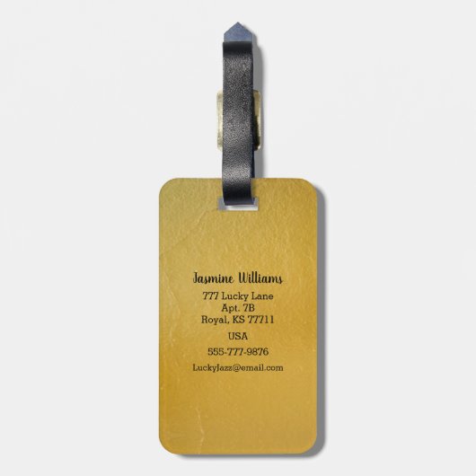 冒険が世界旅行の世界を始める ラゲッジタグ (裏面縦)