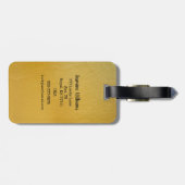 冒険が世界旅行の世界を始める ラゲッジタグ (裏面横)