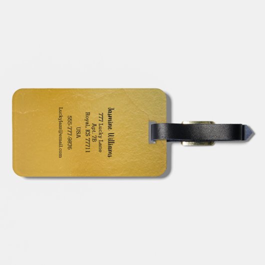 冒険が世界旅行の世界を始める ラゲッジタグ (裏面横)