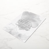 冒険が優雅な結婚式を始める 箔招待状 (回転した状態)