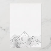 冒険が優雅な結婚式を始める 箔招待状 (裏面)