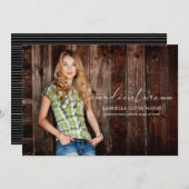 冒険が写真の卒業を始めるようにして下さい 案内状 (正面/裏面)