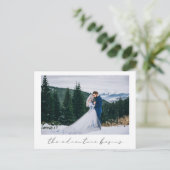 冒険が写真の結婚発表を始める 案内ポストカード (スタンド正面)
