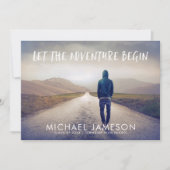 冒険が写真卒業パーティーを始める 招待状 (正面)