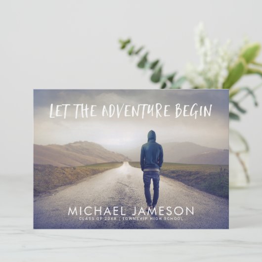 冒険が写真卒業パーティーを始める 招待状 (スタンド正面)