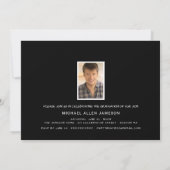 冒険が写真卒業パーティーを始める 招待状 (裏面)