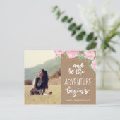 冒険が卒業する | 写真の日付を保存 ポストカード (スタンド正面)