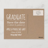 冒険が卒業する | 写真の日付を保存 ポストカード (裏面)