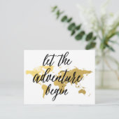 冒険が卒業はがきの世界地図を始めよう シーズンポストカード (スタンド正面)