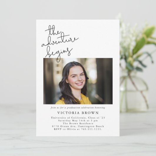 冒険が卒業パーティーの写真を始める 招待状 (スタンド正面)