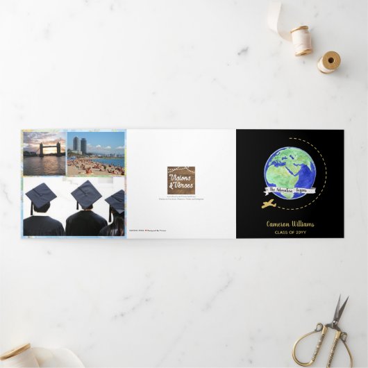 冒険が卒業写真を始める 三つ折りカード (外部)