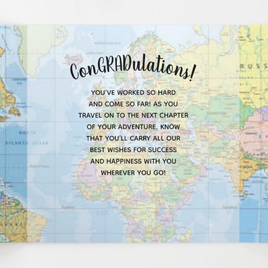 冒険が卒業写真を始める 三つ折りカード (内部中)