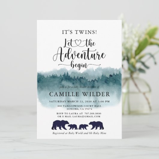 冒険が双子の水の色の山クマを始める 招待状 (スタンド正面)