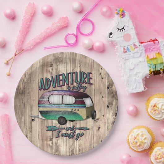 冒険が呼び出され、私はミントパープルカムに行かなければならない ペーパープレート (パーティー)