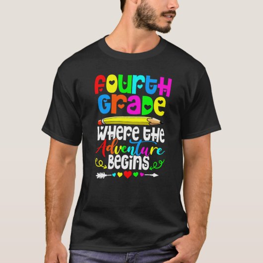 冒険が四年生になる四年生 Tシャツ (正面)