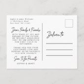 冒険が妊娠写真を撮り始めようとしている 案内ポストカード (裏面)