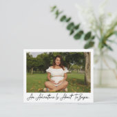 冒険が妊娠写真を撮り始めようとしている 案内ポストカード (スタンド正面)