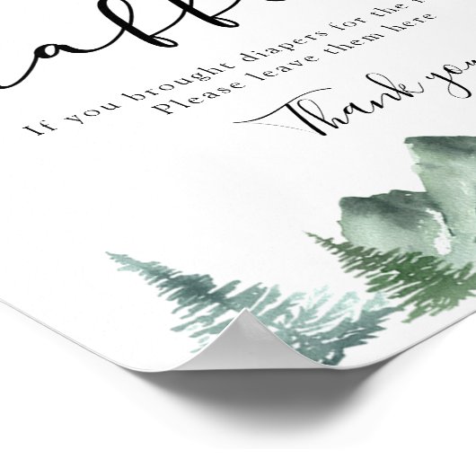 冒険が始まるおむつラッフルサイン ポスター (角)