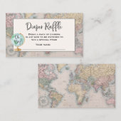 冒険が始まるおむつラッフルチケットトラベルマップ エンクロージャーカード (正面/裏面)