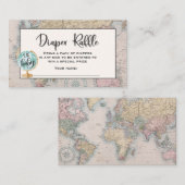 冒険が始まるおむつラッフルチケットトラベルマップ エンクロージャーカード (正面/裏面)