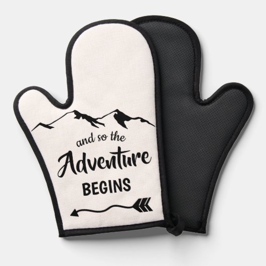 冒険が始まるやる気を起こさせる 鍋つかみ (正面/裏面)