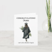 冒険が始まるようおめでとう卒業 サンキューカード (正面)